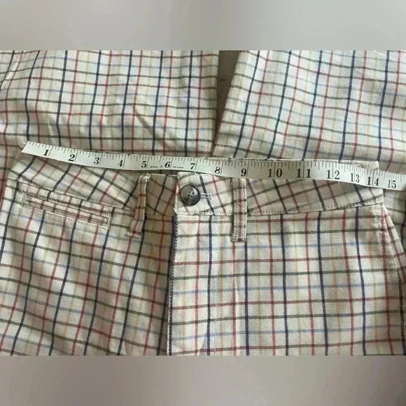 Madewell 27 Emmett Wide Leg Crop Pants in Rainbow Windowpane EUC - Picture 4 of 12